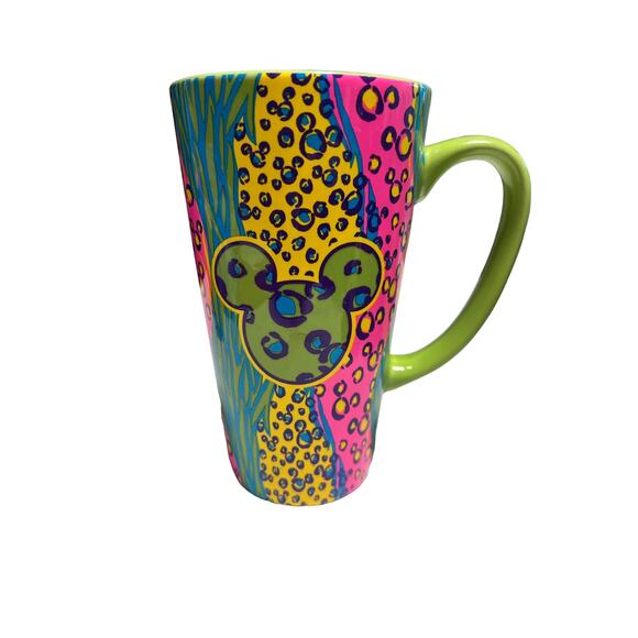Disney Other - Disney Parks Animal Print Mickey Mouse Tall Mug